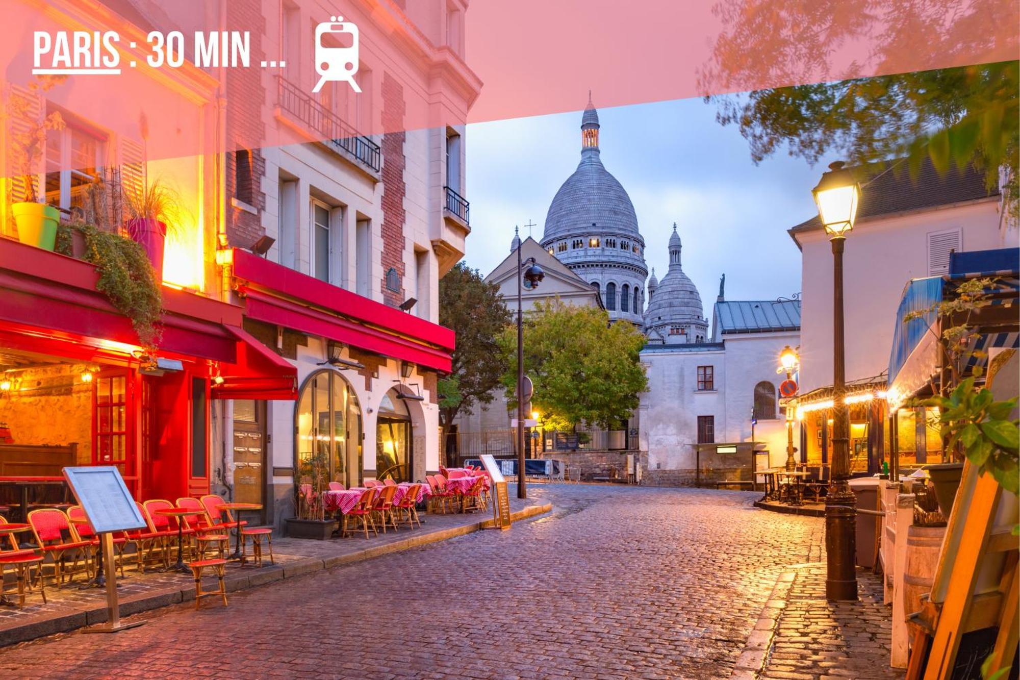 Paris Cocon - Disneyland, Parking, Hypercentre, Train Station Lagny Buitenkant foto